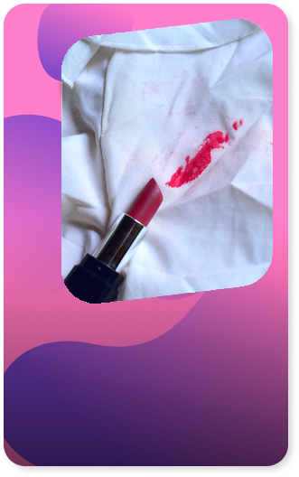 Mancha de batom tem solução