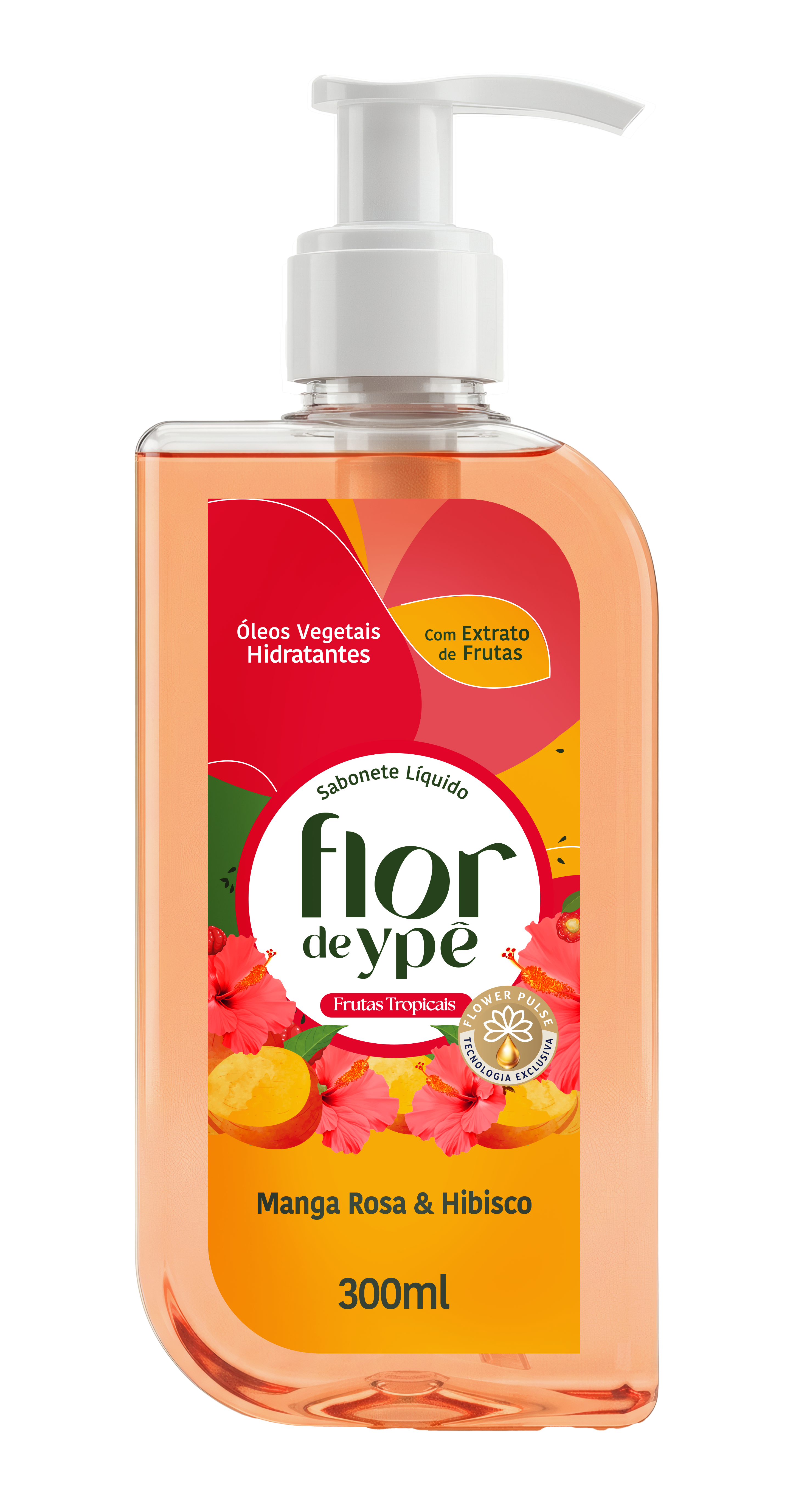 Sabonete Líquido Flor de Ypê Frutas Tropicais Manga Rosa & Hibisco